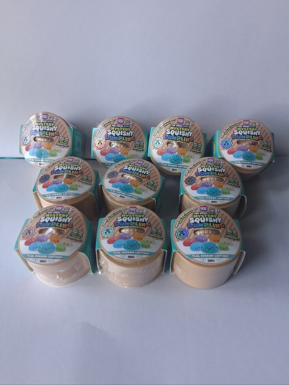 10 Mini RMS Mystery Squishy Dumplings Teal Ribbon Edition